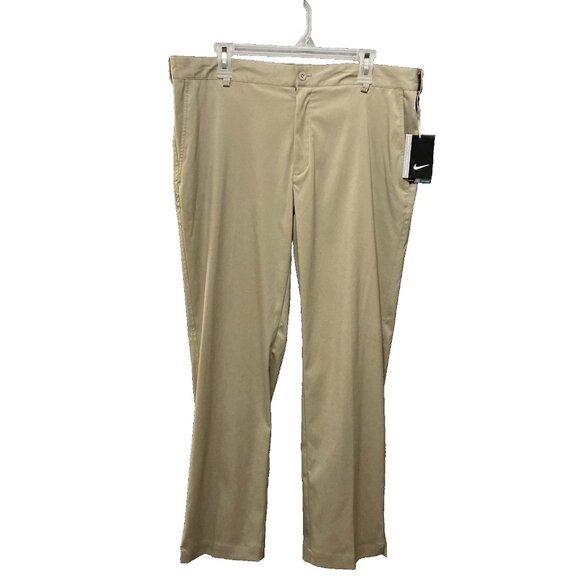 Nike Golf Men's 36x30 Khaki Dri-Fit Slim Fit Pants 472532 Fast Ship, New - Tags - Picture 1 of 11